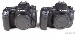 Canon 60D Canon 70D Vergleich Front