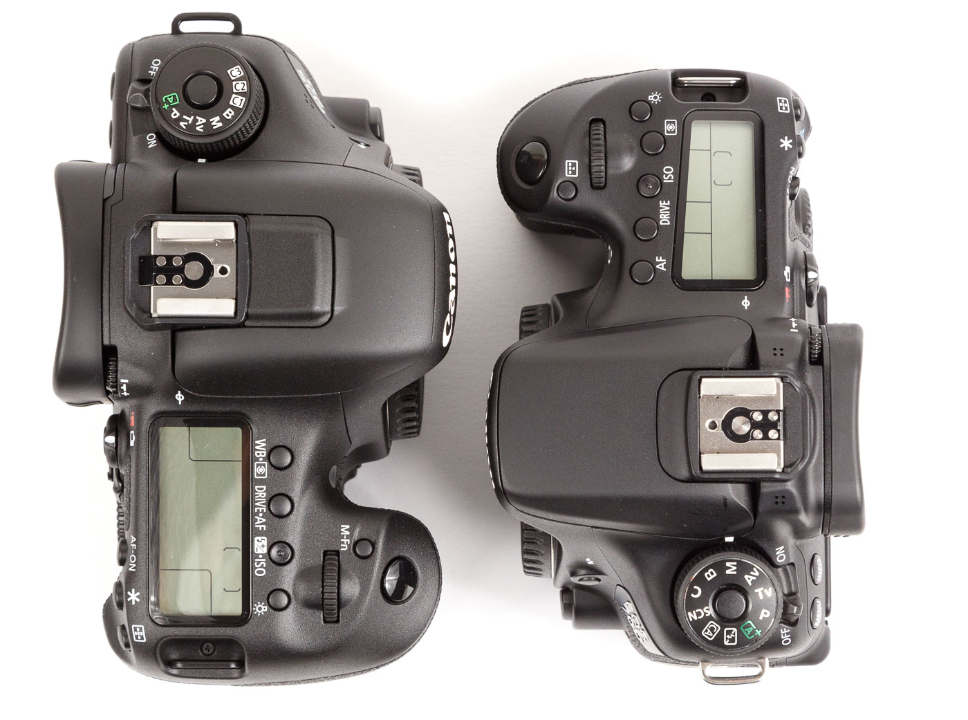Canon EOS 7D Mark II Canon EOS 70D Body Gehäuse Vergleich Compa