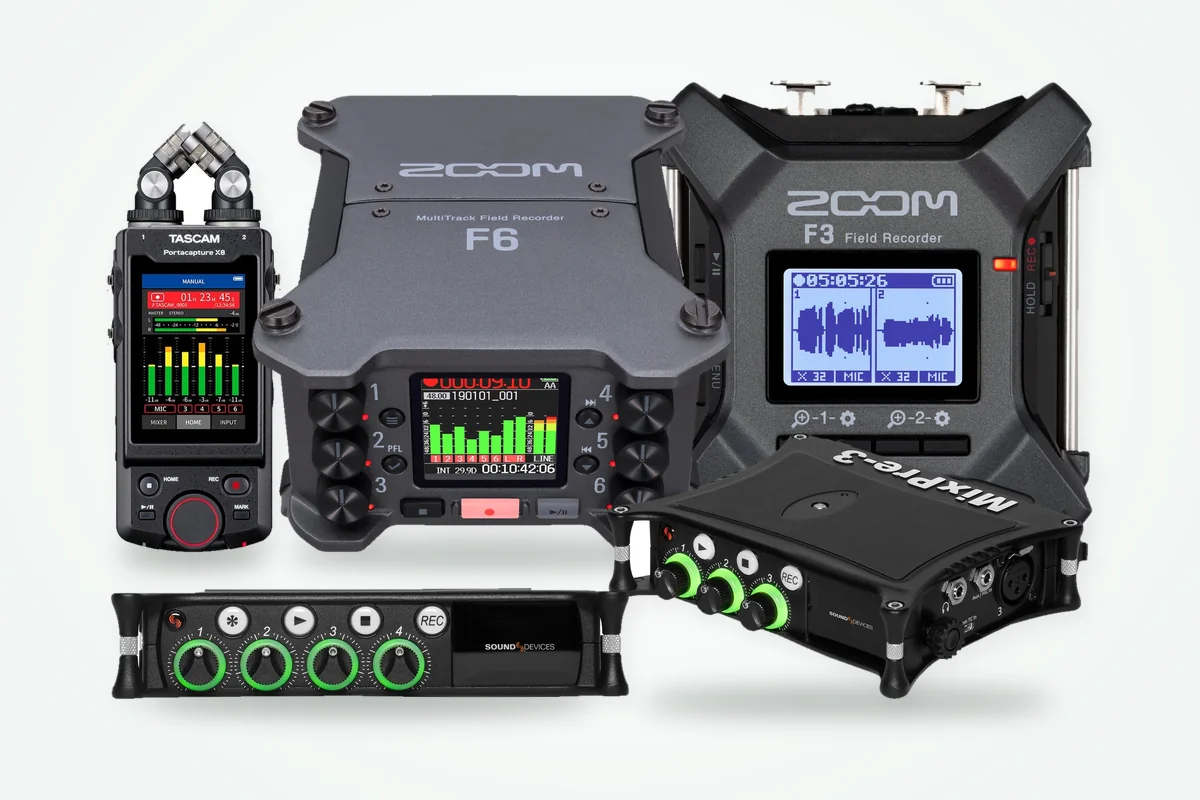 Audiorekorder im Vergleich: Sound Devices MixPre-6 II, Sound Devices MixPre-3 II, Zoom F6, Zoom F3, Tascam Portacapture X8