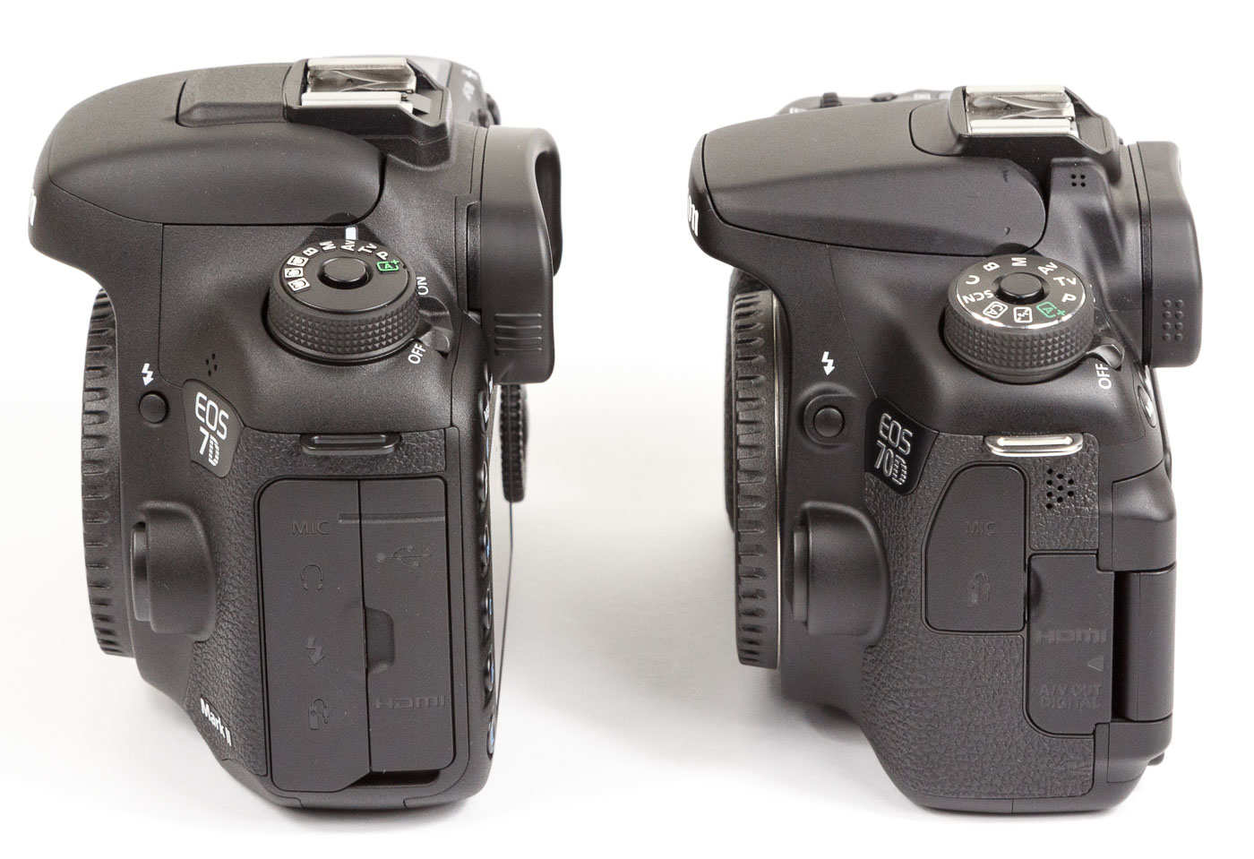 Canon EOS 7D Mark II vs. 70D Vergleich - Autofokus, Gehäuse