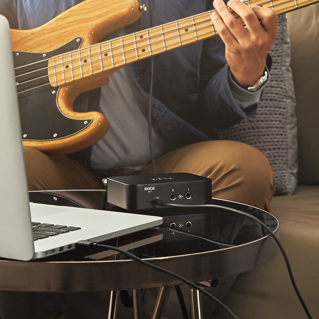 Gitarrenaufnahme mit dem AI-1