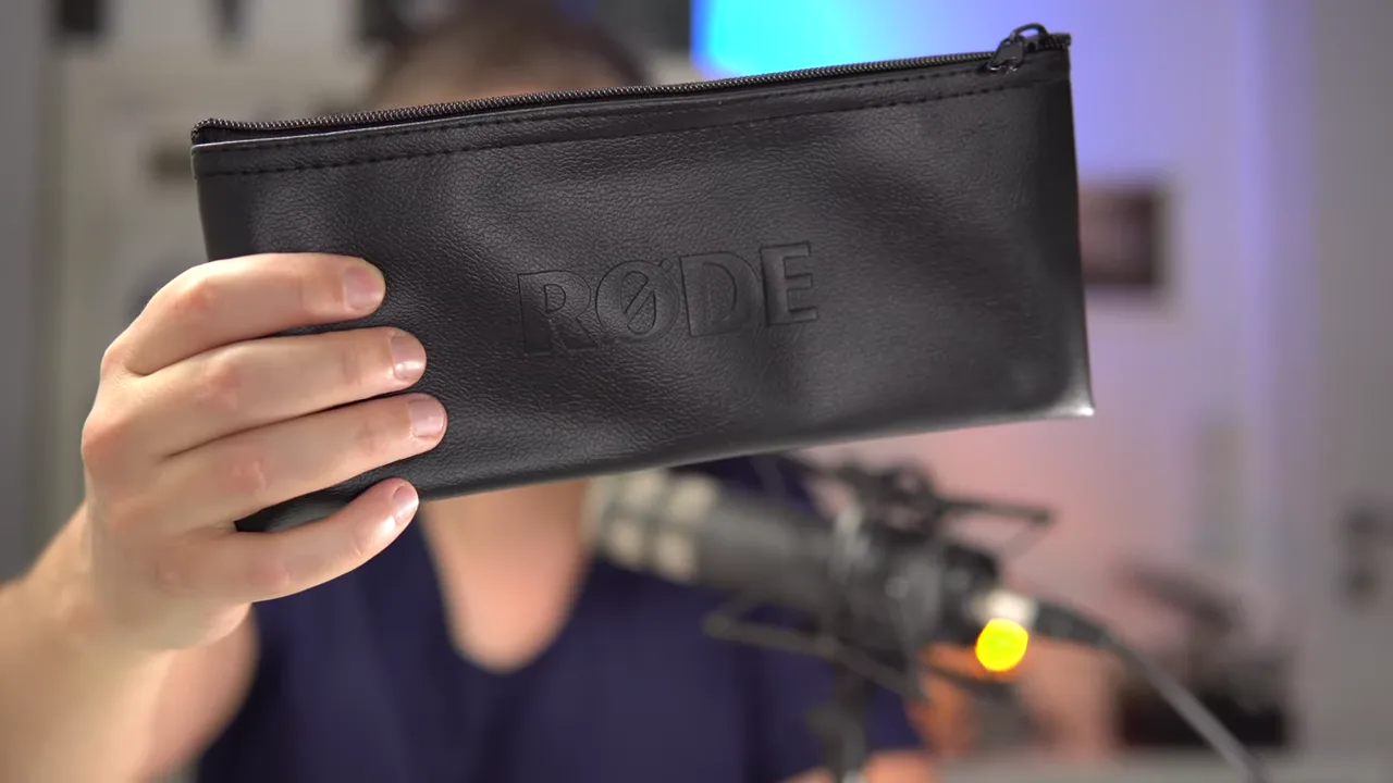 Tasche aus dem Lieferumfang des Røde Procaster