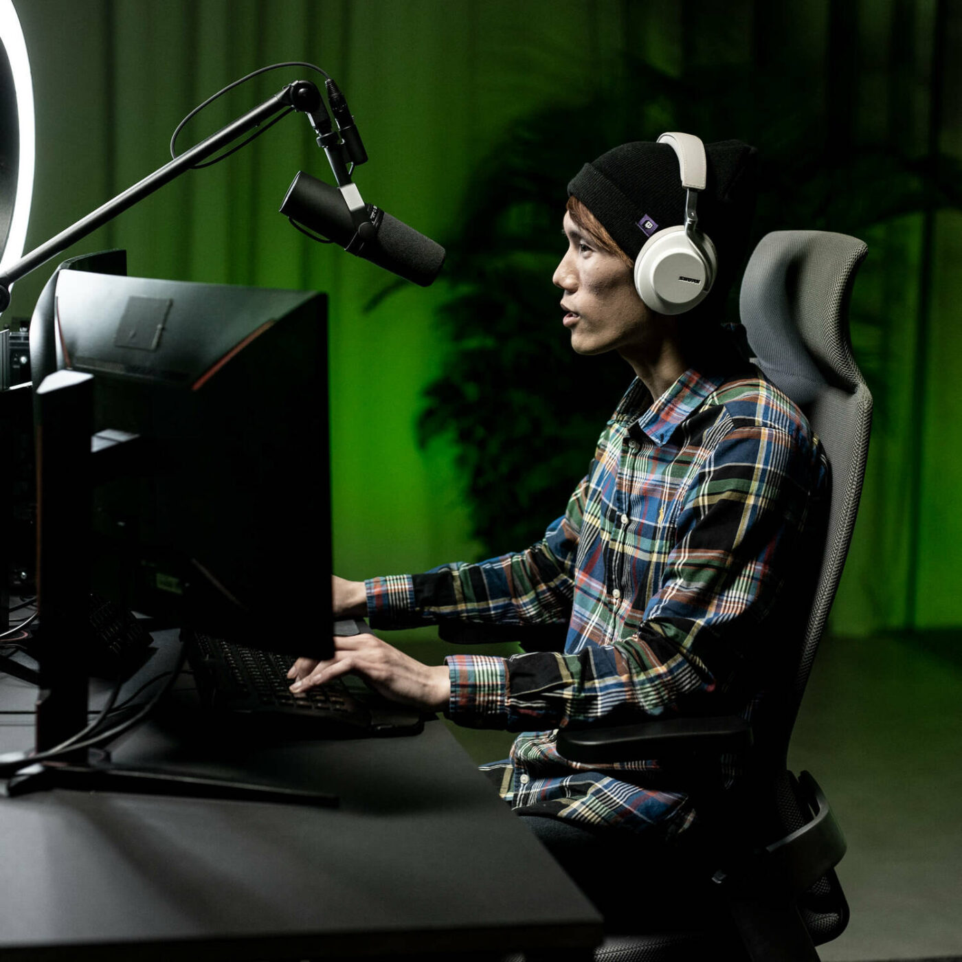 Podcaster mit dem SM7B