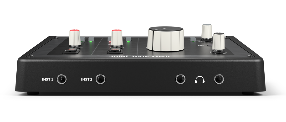 Rückseite des SSL 2 MKII mit Ausgängen und USB-C