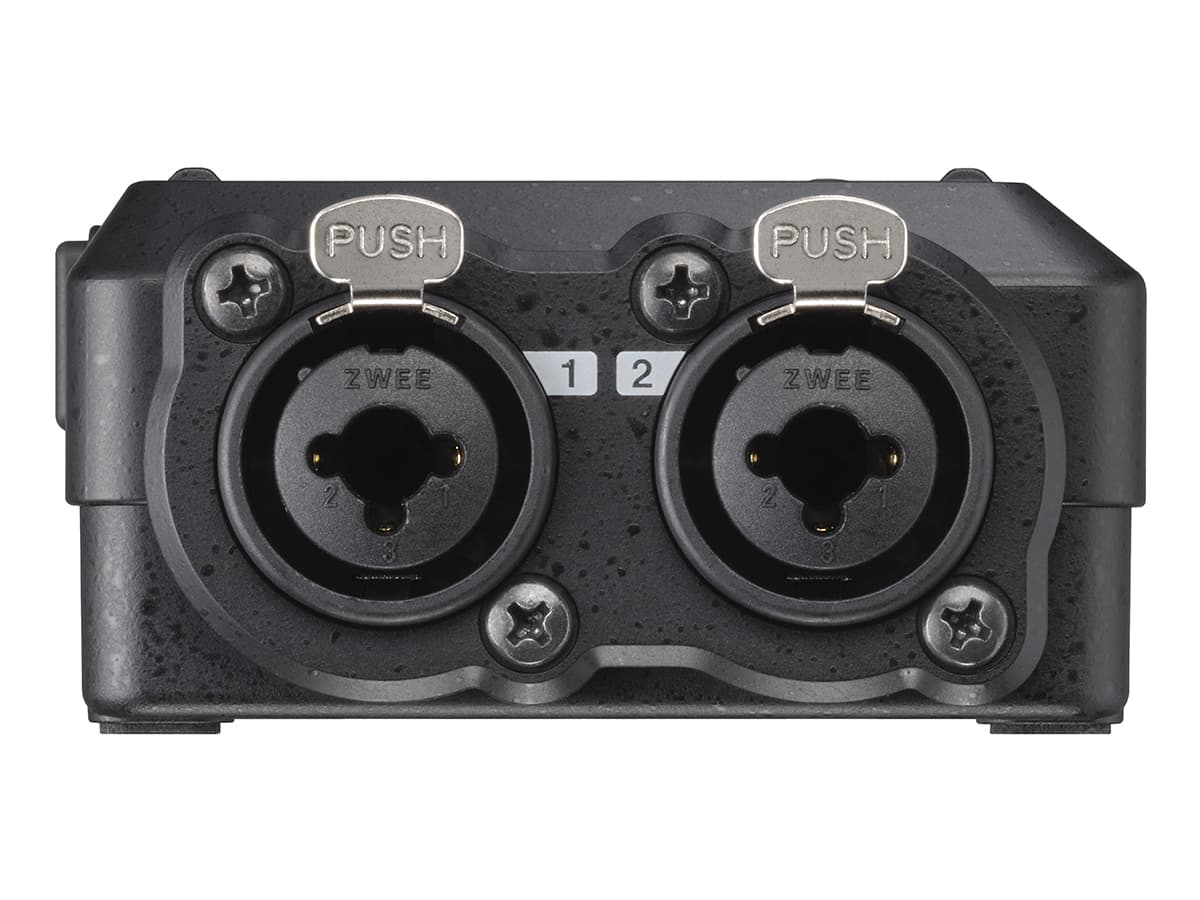 Tascam FR-AV2 mit zwei XLR-Combo-Eingängen