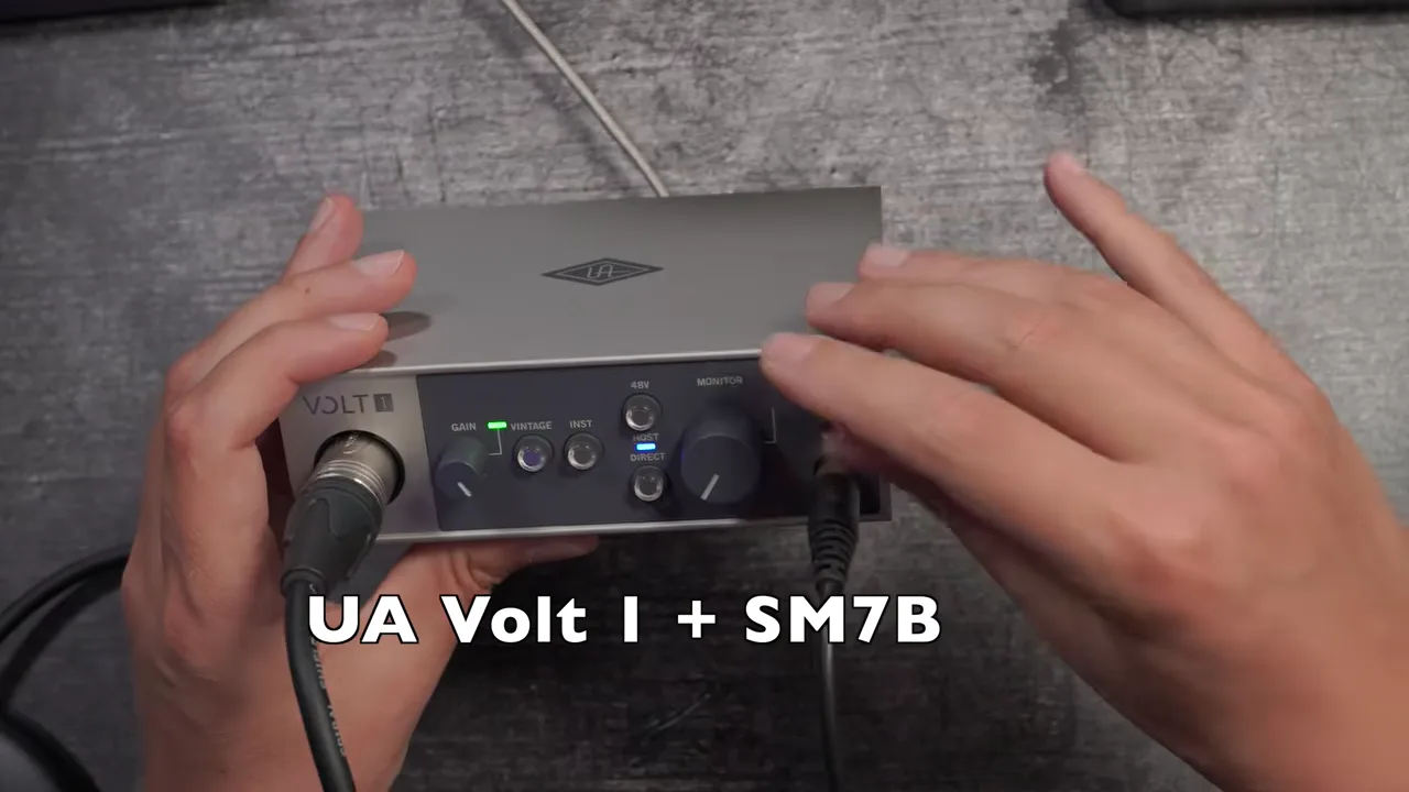 Universal Audio Volt 1 mit Shure SM7B im Test