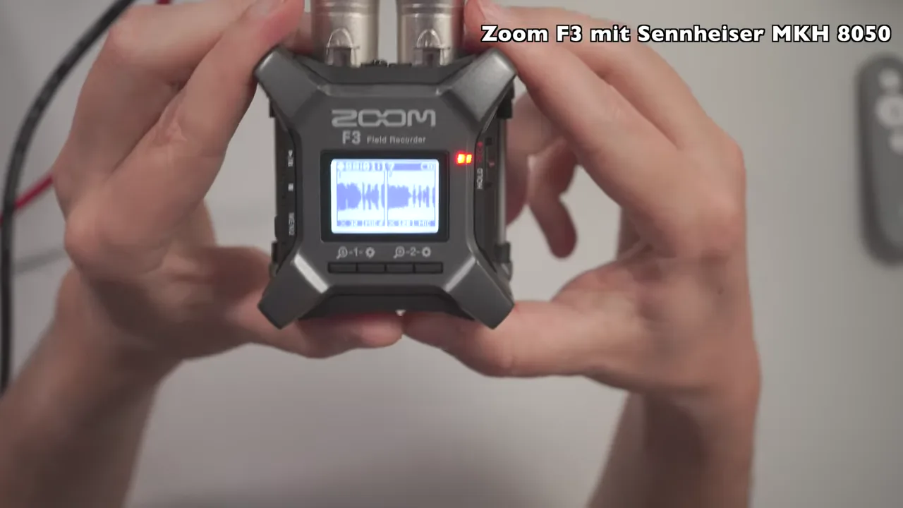Zoom F3 mit Sennheiser MKH 8050