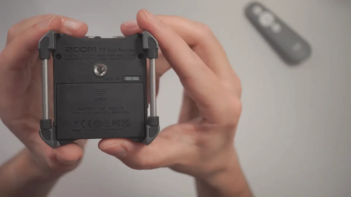 Rückseite des Zoom F3