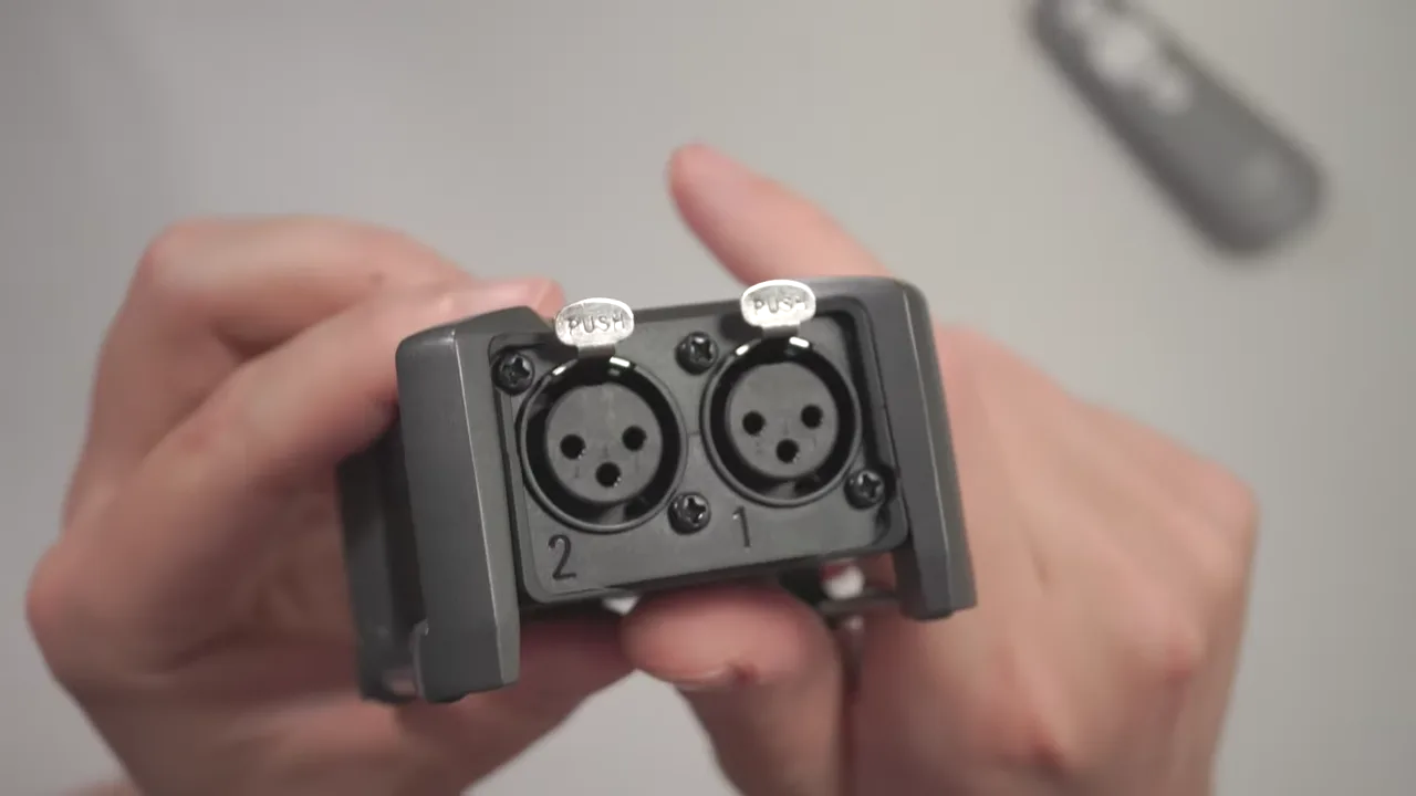 XLR-Eingänge des Zoom F3