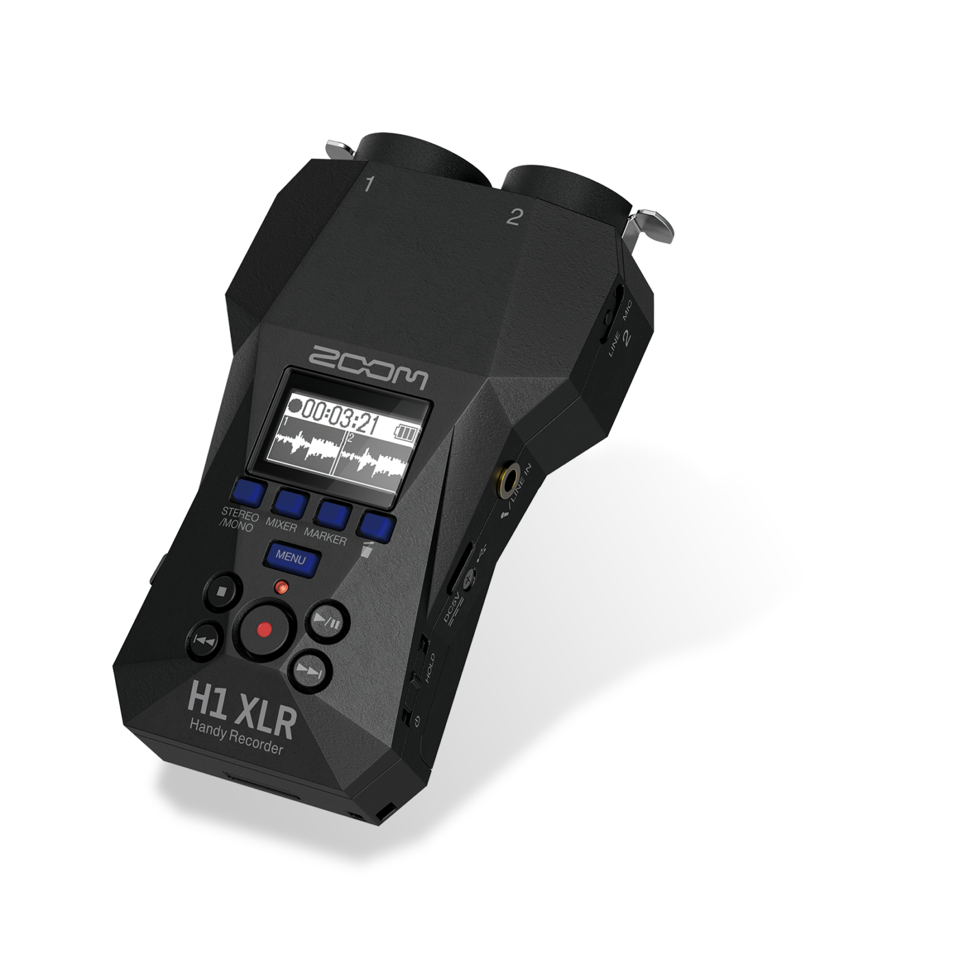 Zoom H1 XLR schräg von vorn