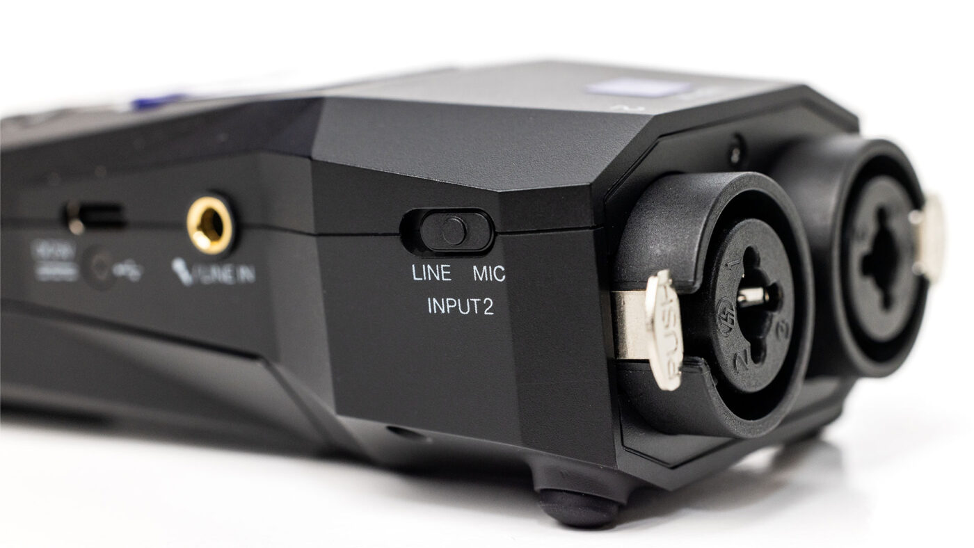 XLR-Combo-Eingänge des H1 XLR