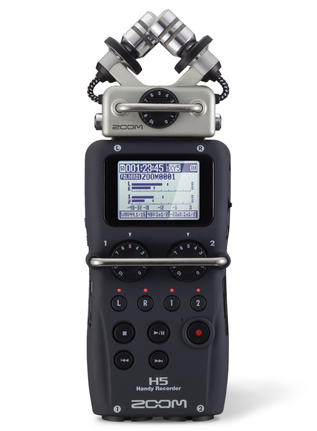 Zoom H5 von vorn mit XY-Kapsel