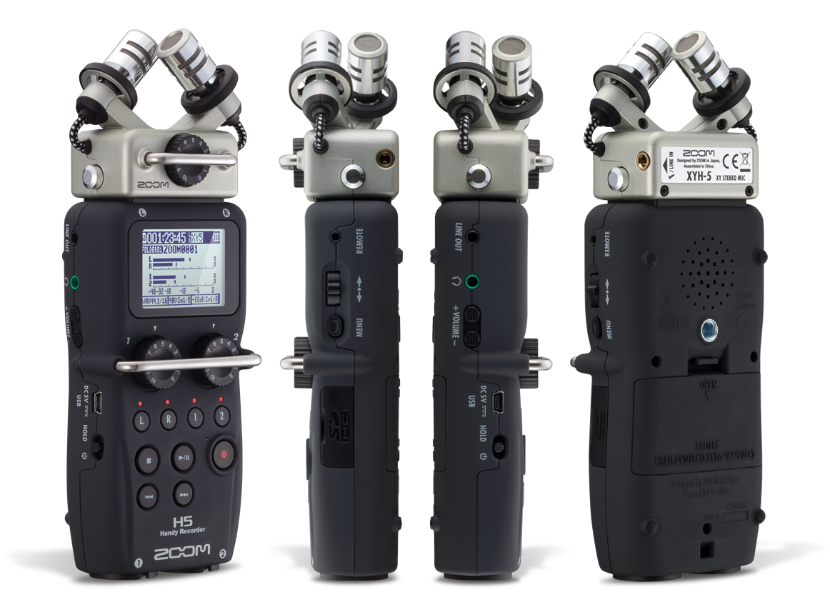Zoom H5 aus mehreren Blickwinkeln