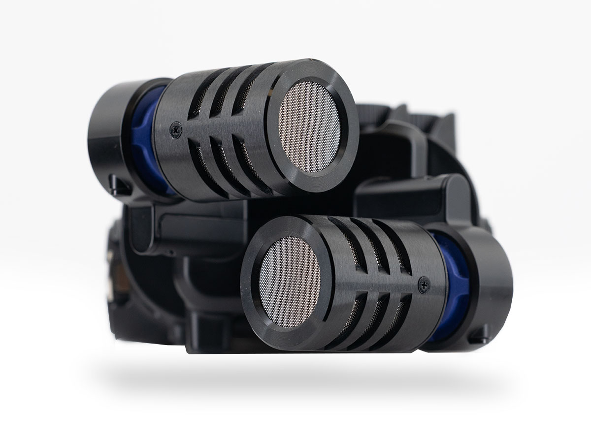 XY-Mikrofonkapsel XYH-5s des Zoom H6studio mit zwei 19,4-mm-Kapseln