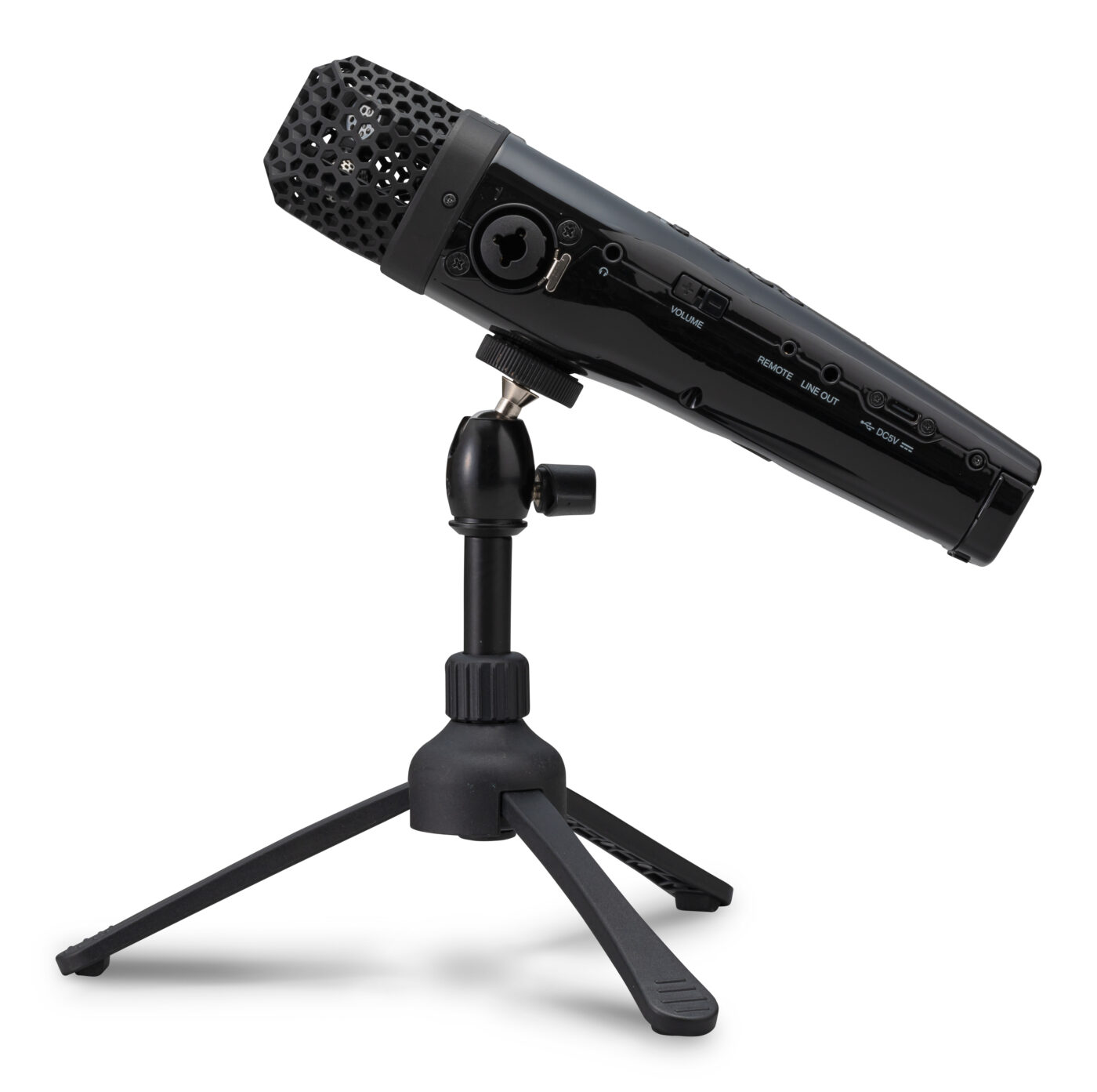 Zoom M4 MicTrak auf dem Tischstativ